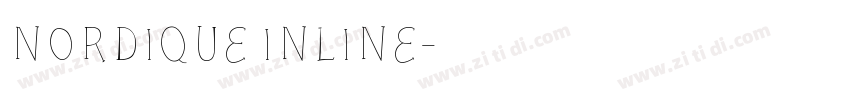Nordique inline字体转换